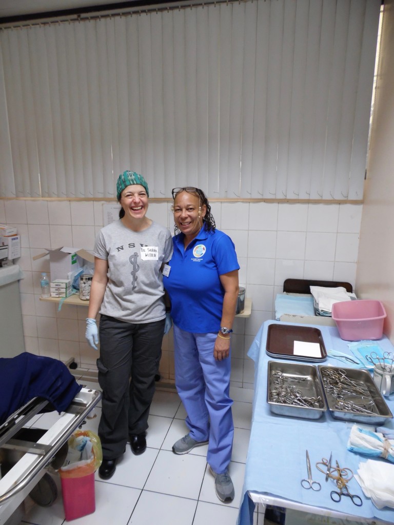 Sarah Miller MD and Liz Davis at Sacred Heart Hospital in Cebu