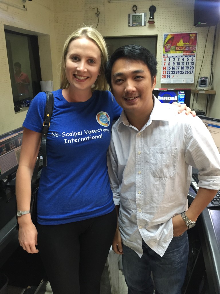 Lucy and TV guy in the Philippines